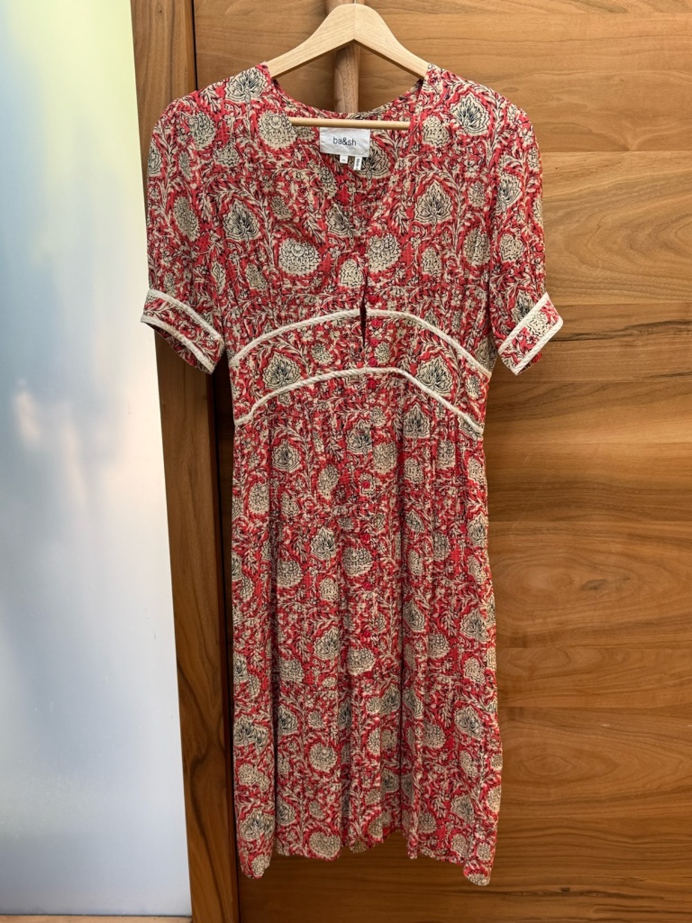 ba&sh Floral Midi Dress SZ XS